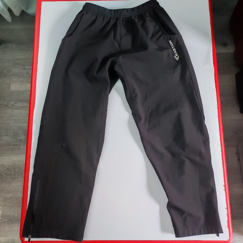 Easton Drawstring Joggers, men's youth Large, black, Ankle Zip